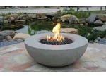 Gardenforma Gas Feuerstelle &Auml;tna in grauer Betonoptik