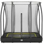 Salta Trampolin Comfort Edition Ground mit Sicherheitsnetz 214 x 153 cm schwarz