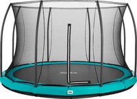 Salta Trampolin Comfort Edition Ground mit Sicherheitsnetz &Oslash; 427 cm gr&uuml;n