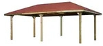 Weka Gartenoase 651 D - Sparset inkl. Schindeln-380 x 678 cm