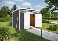 Weka Gartenhaus 264 mit Oberlichtern - 21 mm grau 235 x 209 cm (Gr. 1) - 50 % Rabatt