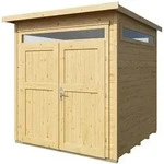 Weka Gartenhaus 265 mit Oberlichtern - 21 mm naturbelassen 205 x 115 cm (Gr. 1)...