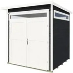 Weka Gartenhaus 265 mit Oberlichtern - 21 mm anthrazit 205 x 115 cm (Gr. 1) - 50 %