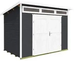 Weka Gartenhaus 264 mit Oberlichtern - 21 mm anthrazit 295 x 239 cm (Gr. 4) - 50 %