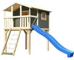 Akubi Kinderspielhaus Kinderspielger&auml;t Benjamin inkl. Wellenrutsche und Netzrampe