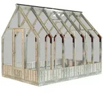 Palmako Gew&auml;chshaus / Pavillon / Glashaus Emilia 8,2 m2 - 18 mm Grau