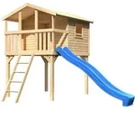 Akubi Kinderspielhaus Kinderspielger&auml;t Benjamin inkl. Wellenrutsche (Set