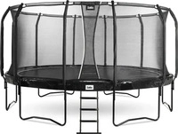Salta Trampolin First Class &Oslash; 487 cm mit Sicherheitsnetz und Leiter schwarz