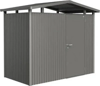 Biohort Ger&auml;tehaus Panorama mit Einzelt&uuml;r-quarzgrau-metallic-273 x 158 cm...