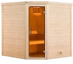Weka Premium Massivholzsauna Turku 1 Sparset 2 inkl. 7,5 kW Bioaktiv-Ofen und