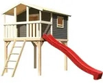 Akubi Kinderspielhaus Kinderspielger&auml;t Benjamin inkl. Wellenrutsche (Set