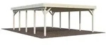 Palmako Carport Karl 40,6 m2 Transparent tauchimpr&auml;gniert Holzcarport