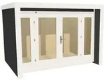 Weka Gartenhaus 263 mit gro&szlig;er Glasfront - 28 mm anthrazit 295 x 235 cm (Gr. 2) - 50