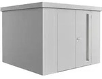 Biohort Ger&auml;tehaus Neo 292 x 292 cm (3C) Doppelt&uuml;r silber-metallic