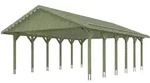 Skan Holz Wallgau - Satteldach Doppelcarport Breite 620 cm Gr. 3 - 620 x 900 cm