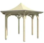 Skan Holz Pavillon Laube Versailles-farblich unbehandelt