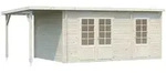 Palmako Gartenhaus Ella 13,1 m2 Zweiraumhaus inkl. 3,9 m2 Anbau - 28 mm...