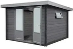 Wolff Finnhaus WPC Gartenhaus Trend C - 28 mm