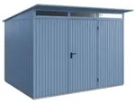 H&ouml;rmann Metall-Ger&auml;tehaus EcoStar Premiumline mit Pultdach B 302,8 x 238 cm...