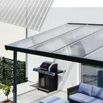 Gutta Terrassendachsystem Premium wei&szlig;/anthrazit 309,4 x 306 cm Acryl klar Wei&szlig;