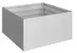 Biohort HochBeet 152 x 152 x 77 cm (Gr. 1,5x1,5) silber-metallic