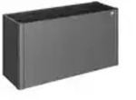 Biohort HochBeet 152 x 53 x 77 cm (Gr. 1,5x0,5) dunkelgrau-metallic