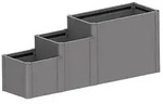 Biohort Pflanzkasten-System DaVinci Version 3 - Blumentreppe B x T x H 201 x 53 x 77