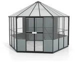 Vitavia Gew&auml;chshaus/Vogelvoliere Circus 9000 inkl. 3 Seitenfenstern - 9,0 m2 schwarz
