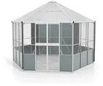 Vitavia Gew&auml;chshaus/Vogelvoliere Circus 9000 inkl. 3 Seitenfenstern - 9,0 m2