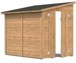 Palmako Ger&auml;tehaus Mia 3,6 m2 - 16 mm Hellbraun tauchimpr&auml;gniert