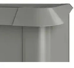 Biohort Schneckenschutz f&uuml;r HochBeet-201 x 53 x 77 cm (Gr. 2x0,5)-quarzgrau-metallic