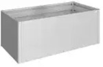 Biohort HochBeet 201 x 102 x 77 cm (Gr. 2x1) silber-metallic