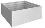 Biohort 64035, Biohort HochBeet 201 x 201 x 77 cm (Gr. 2x2) silber-metallic