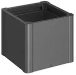 Biohort Pflanzbeet Belvedere B 53 x T 53 cm (Gr. 50) 45 cm (MINI) dunkelgrau-metallic