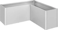 Biohort Pflanzbeet Belvedere B 152 x T 152 cm (Gr. L150) 61 cm (MIDI) silber-metallic