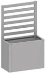 Biohort Rankgitter f&uuml;r Hochbeet 1 m Seite, silber-metallic