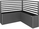 Biohort Rankgitter f&uuml;r Hochbeet (2 St&uuml;ck, f&uuml;r L-Form) L Form dunkelgrau-metallic