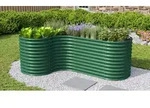 Vitavia Erweiterung "Curve" f&uuml;r Hochbeet Terra Basic H&ouml;he 86 cm seegrasgr&uuml;n