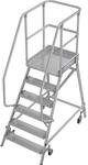 KRAUSE Podestleiter, einseitig begehbar, 6 Stufen