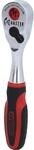 KS Tools 1/4'' MONSTER Bit-Umschaltknarre, 80 Zahn, rot/schwarz