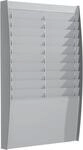 Paperflow Sortiertafel, 2 x 10 F&auml;cher, HxBxT 865 x 544 x 106 mm, lichtgrau