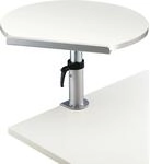 MAUL Tischpult, ergonomisch, BxT 600 x 520 mm, h&ouml;henverstellbar, wei&szlig;