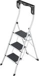 Hailo Klapptritt K75 ComfortLine, Stahl, Tragf&auml;higkeit 150 kg, 3 Stufen, Tritth&ouml;he