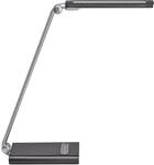 MAUL LED-Tischleuchte MAULpure, dimmbar, USB-Anschluss im Fu&szlig;, 6 W, 6500 K, silber