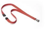 DURABLE Textilband SOFT COLOUR, f&uuml;r Halter mit Karabinerhaken, VE 20 Stk, rot