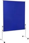 Legamaster Moderationswand ECONOMY, Tafelformat 1200 x 1500 mm, Filz, blau, fest