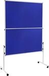Legamaster Moderationswand ECONOMY, Tafelformat 1200 x 1500 mm, Filz, blau, klappbar