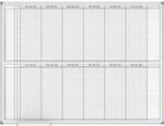 MAUL Plantafel MAULstandard, Jahresplaner, 14 Monate, kunststoffbeschichtet, Breite