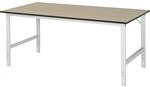 RAU Arbeitstisch, h&ouml;henverstellbar, Gestell 60 x 30 mm, MDF-Platte, BxT 2000 x 1000