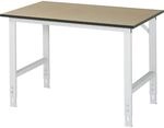 RAU Arbeitstisch, h&ouml;henverstellbar, Gestell 60 x 30 mm, MDF-Platte, BxT 1250 x 800